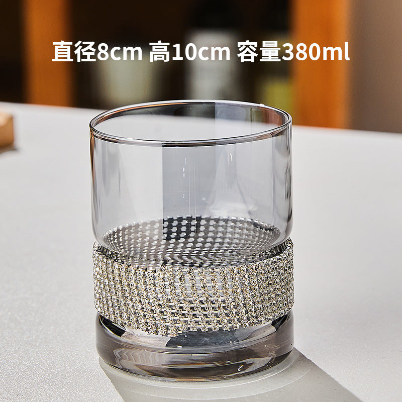 Short Diamond Water Wine Glasses
